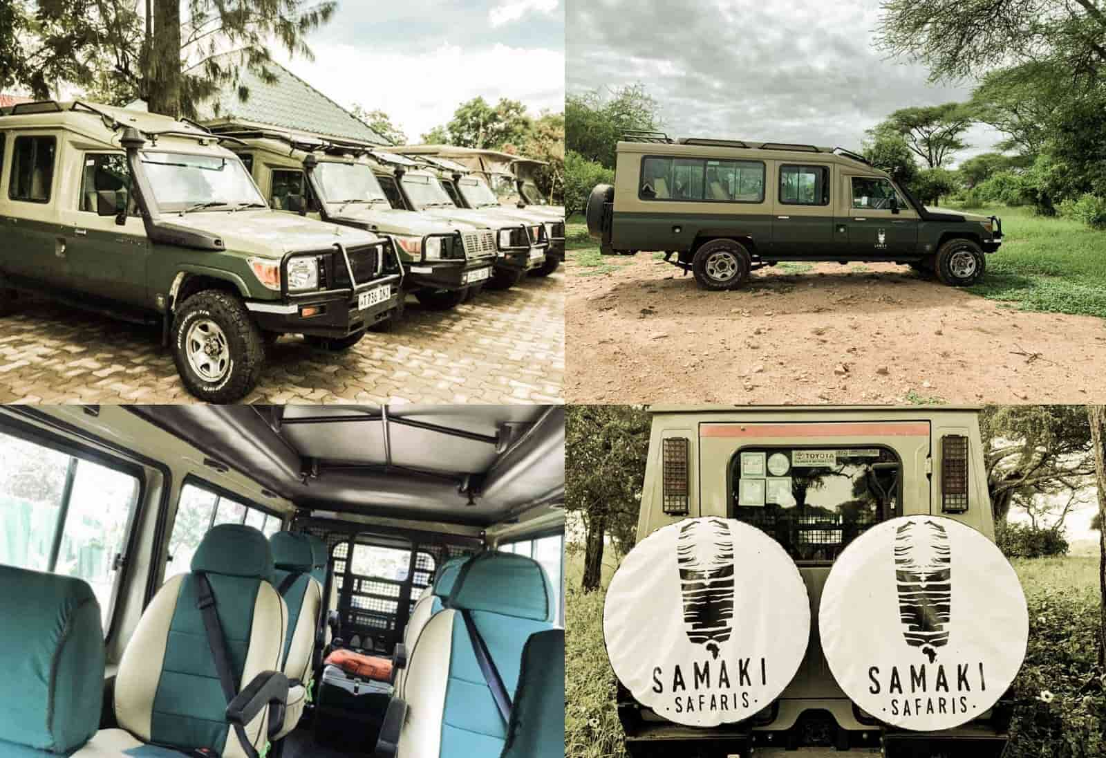 Vehículos de safari de excelente calidad en Tanzania